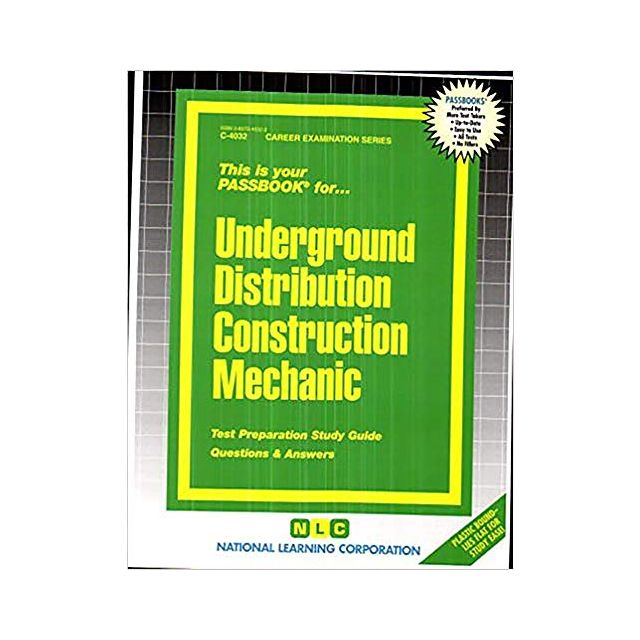 Underground Distribution Construction Mechanic (Passbooks)