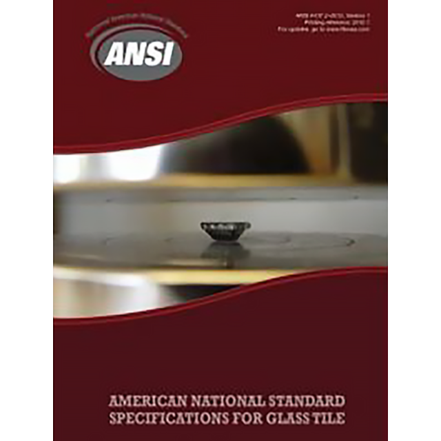 ANSI A137. 2-2012. 1 American National Standard Specifications for Glass Tile