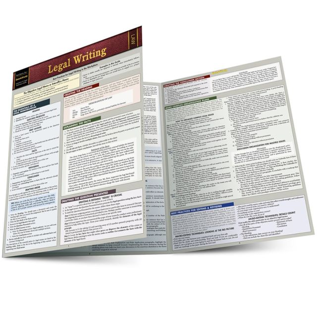 Legal Writing QuickStudy Barchart Laminated Study Guide