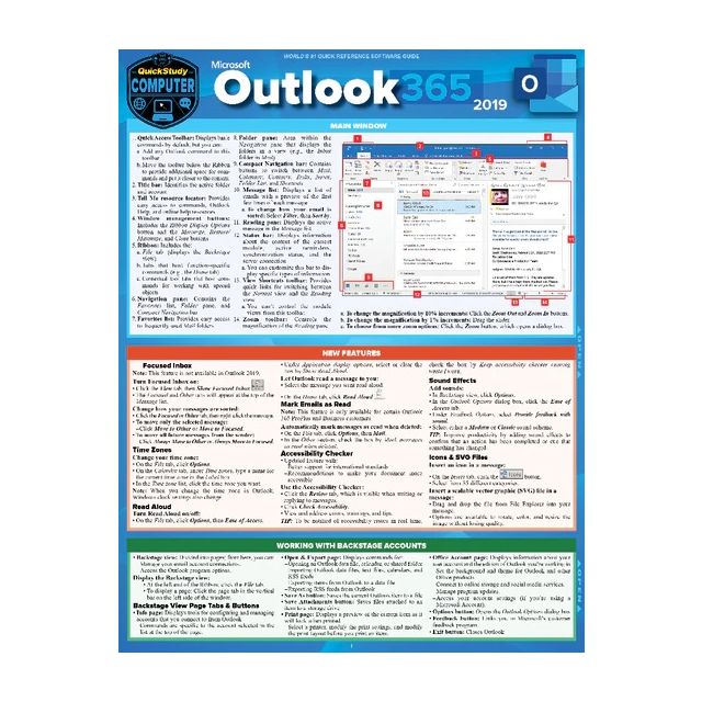Microsoft Outlook 365 - 2019 QuickStudy