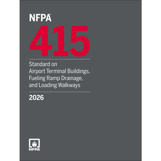 NFPA 415, Standard on Airport Terminal Buildings, Fueling Ramp Drainage, and Loading Walkways
