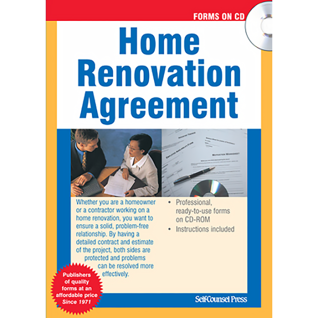 Home Renovation Agreement CD