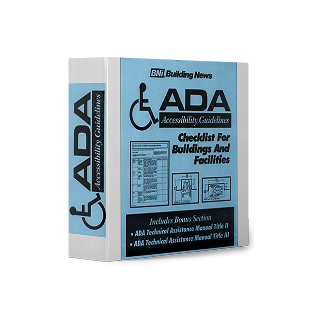ADA Accessibility Guidelines Checklist for Buildings and Facilities