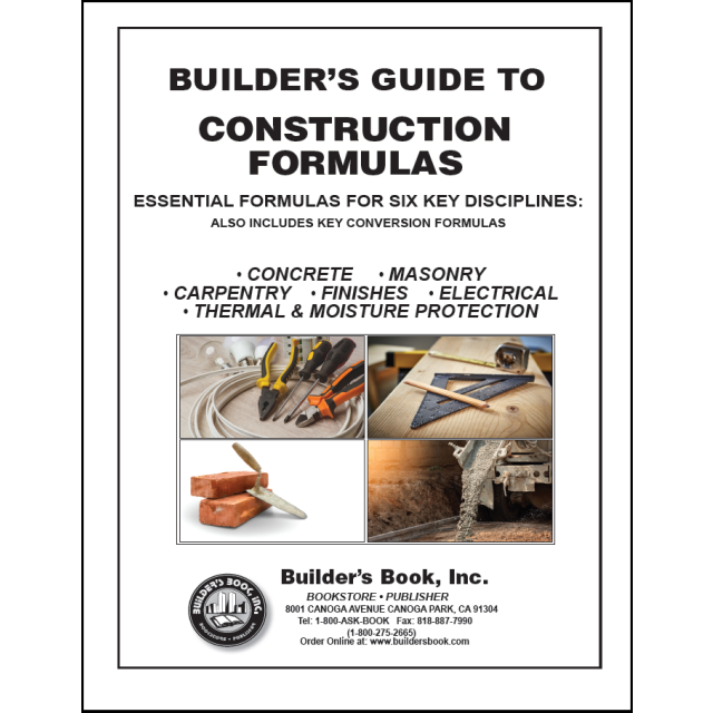 Builder's Guide to Construction Formulas Booklet