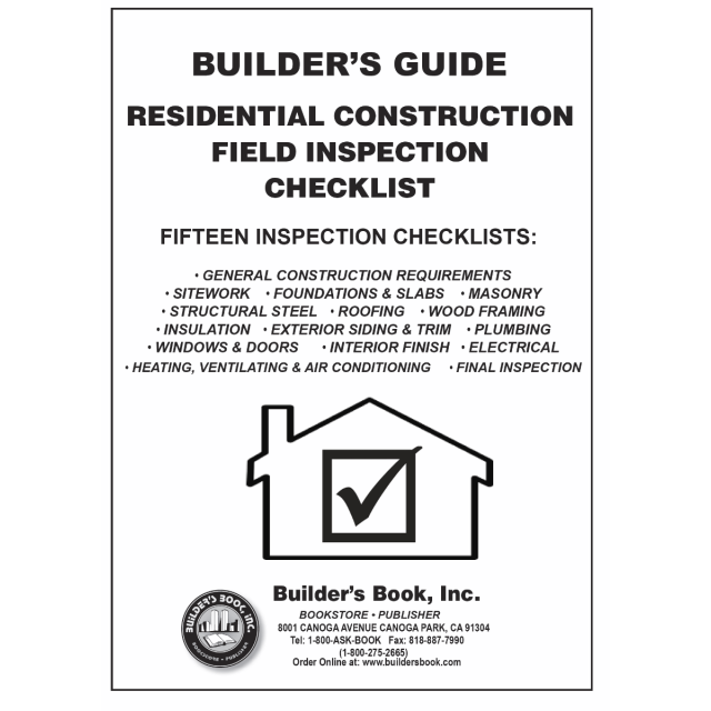 Residential Construction Field Inspection Checklist: Builder&#039;s Guide