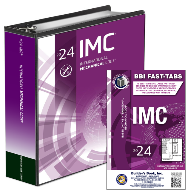 International Mechanical Code (IMC) Loose Leaf &amp; IMC Fast-Tabs + Free Quick-Card At Checkout!