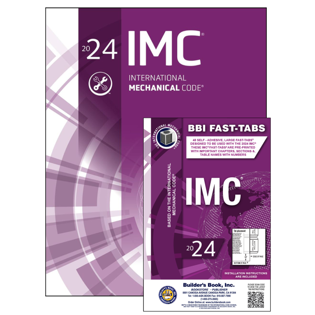 International Mechanical Code (IMC) Soft Cover &amp; IMC Fast-Tabs + Free Quick-Card At Checkout!