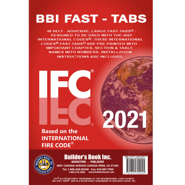2021 International Fire Code (IFC) Fast Tabs