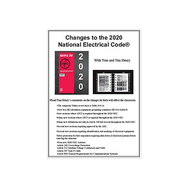 Changes to the 2020 National Electrical Code