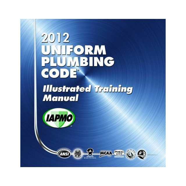 2012 Uniform Plumbing UPC Illustrated Training Manual Soft Cover w/Tabs