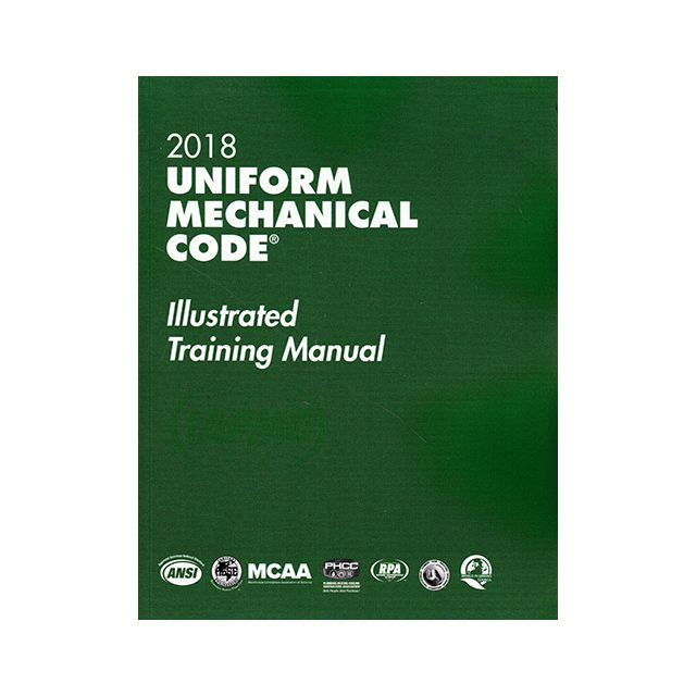 2018 Uniform Mechanical Code UMC Illustrated Training Manual Soft Cover w/Tabs
