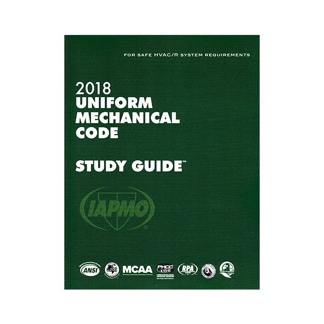 2018 Uniform Mechanical Code Study Guide with Tabs
