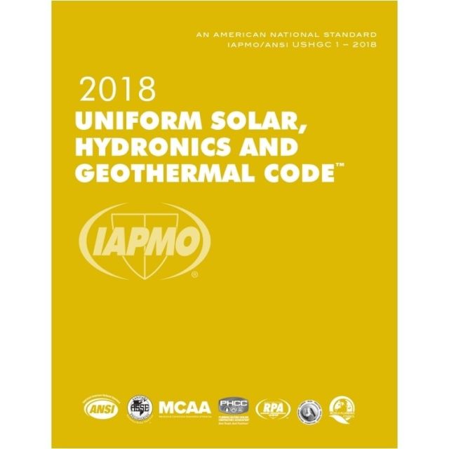 2018 Uniform Solar, Hydronics and Geothermal Code
