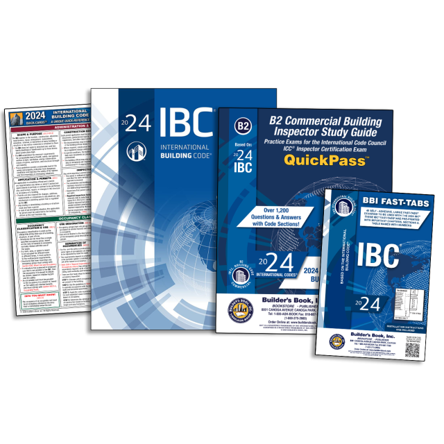 ICC Certification Study Guide Pack; Includes: IBC Softcover, Tabs, and B2 Study Guide- 15% DISCOUNT!