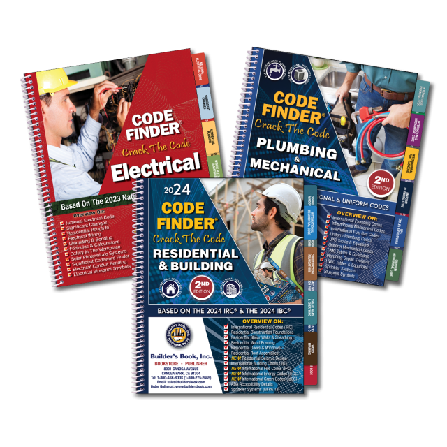 2024 Building, Electrical, &amp; Plumbing Code Finder Combo 20% Discount!