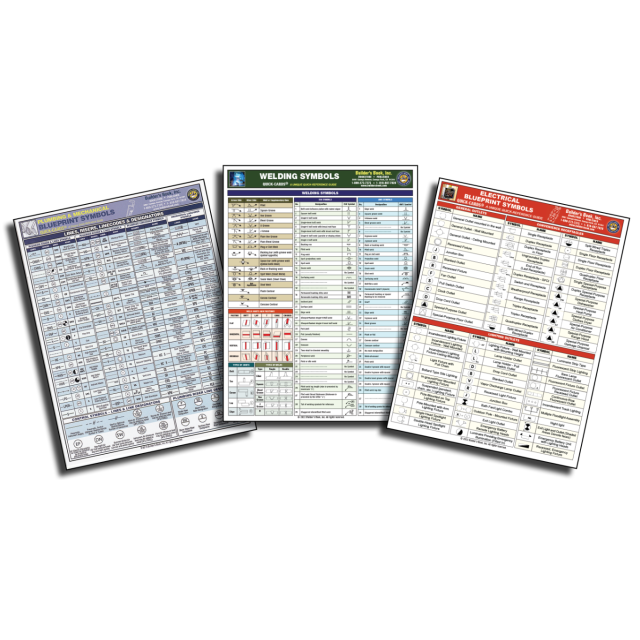 Blueprint Symbols 3 Quick-Card COMBO 20% DISCOUNT!