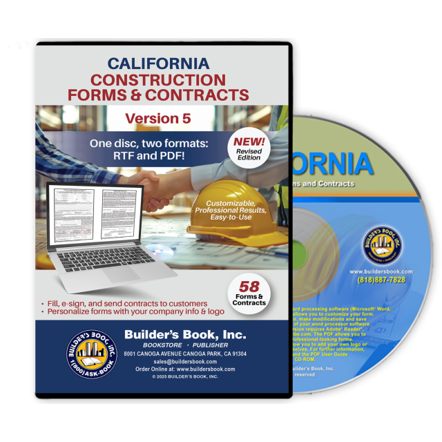 California Construction Forms and Contracts on CD-ROM VERSION 5