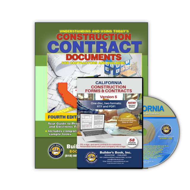 California Construction Forms and Contracts Combo Pack, Ver. 5 (CD-ROM &amp; 4th. Ed. Manual)