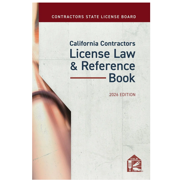California Contractors License Law &amp; Reference Book 2026
