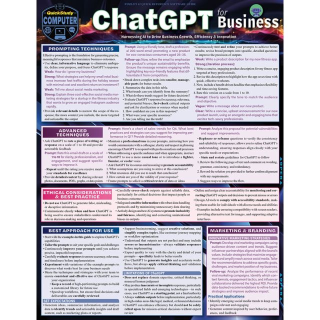 ChatGPT for Business: a QuickStudy Laminated Reference Guide 