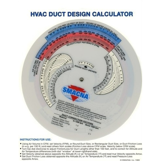 SMACNA Duct System Calculator