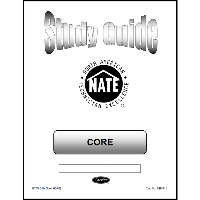 NATE Core Study Guide by Carrier University