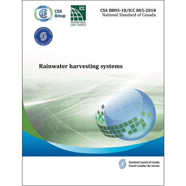 CSA B805-18/ICC 805-2018 - Rainwater Harvesting Systems