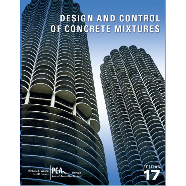 Design and Control of Concrete Mixtures 17th Edition