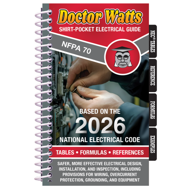 Dr. Watts Pocket Electrical Guide Based on the NEC 2026