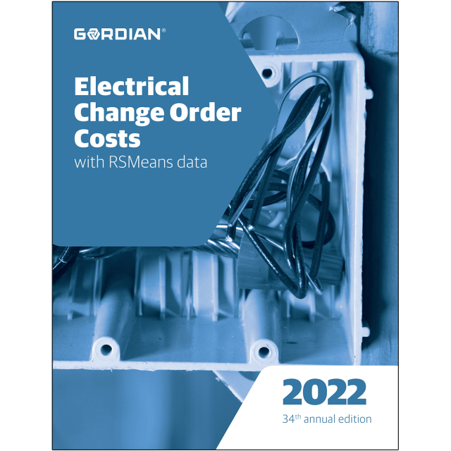 2022 Electrical Change Order Costs Book With RSMeans Data (1 Copy Left)