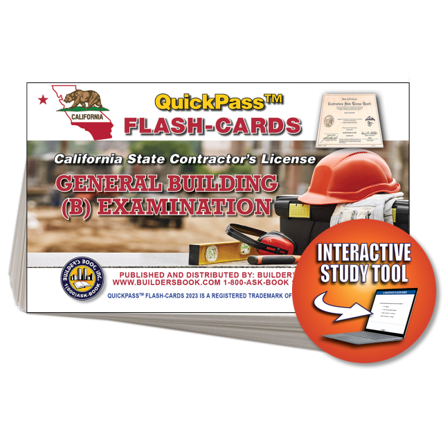 General Building Examination QuickPass Flash Cards Online Access Key
