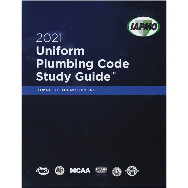 2021 Uniform Plumbing Code Study Guide