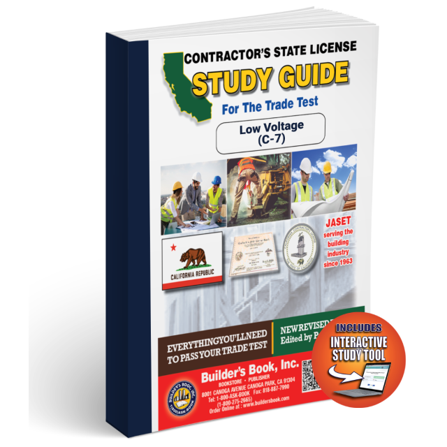 Jaset's California Low Voltage C-7 Exam Book and Online Study Tool Home Seminar Course