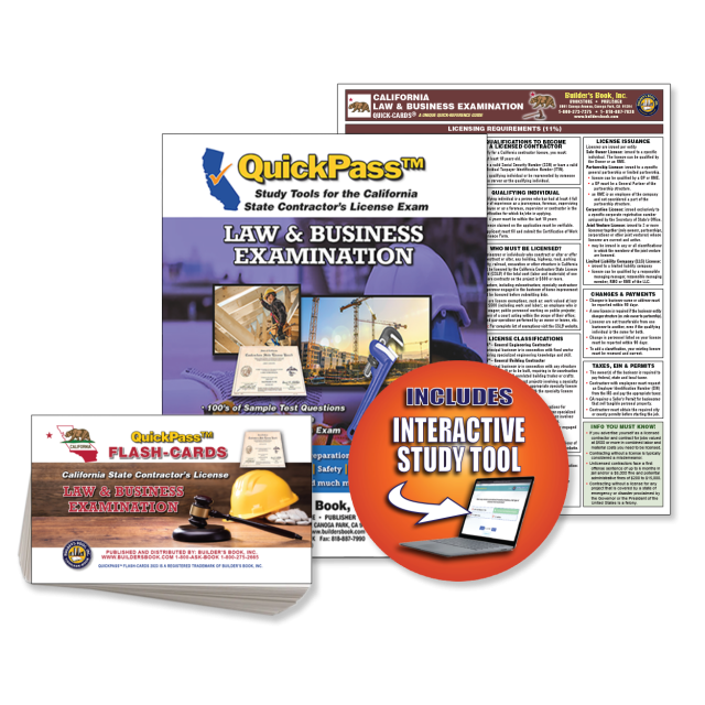 California Law & Business Examination QuickPass Study Guide Combo (Includes: Study Guide, Online Access Key, Flash-Cards and Quick-Card)