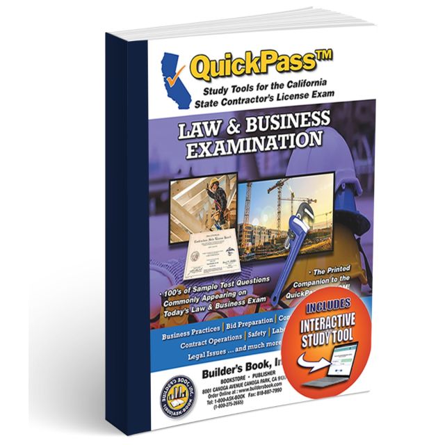 California Law and Business Examination QuickPass Study Tools Book with Online Interactive Software