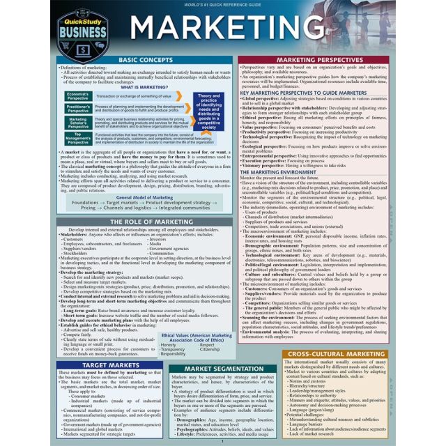 Marketing (Quickstudy: Business) 2019