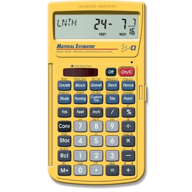 Building Materials Estimating Calculator