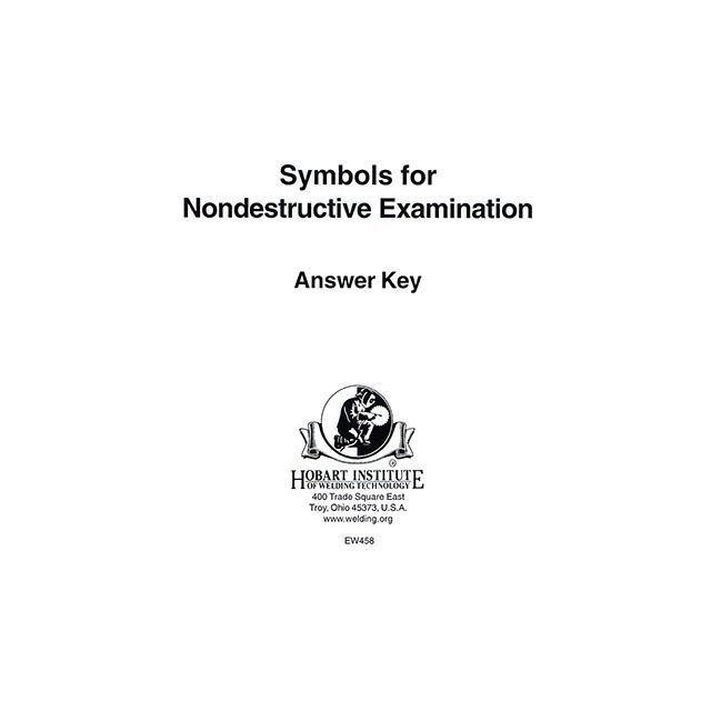 Symbols for Nondestructive Examination Answer Key