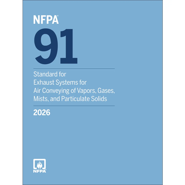 NFPA 91 Standard for Exhaust Systems for Air Conveying of Vapors, Gases, Mists and Particulate Solids
