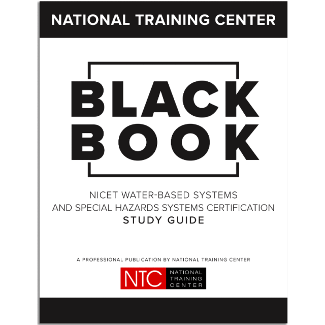 NTC Black Book 2025, NICET Water-Based Systems and Special Hazards Certification Study Guide