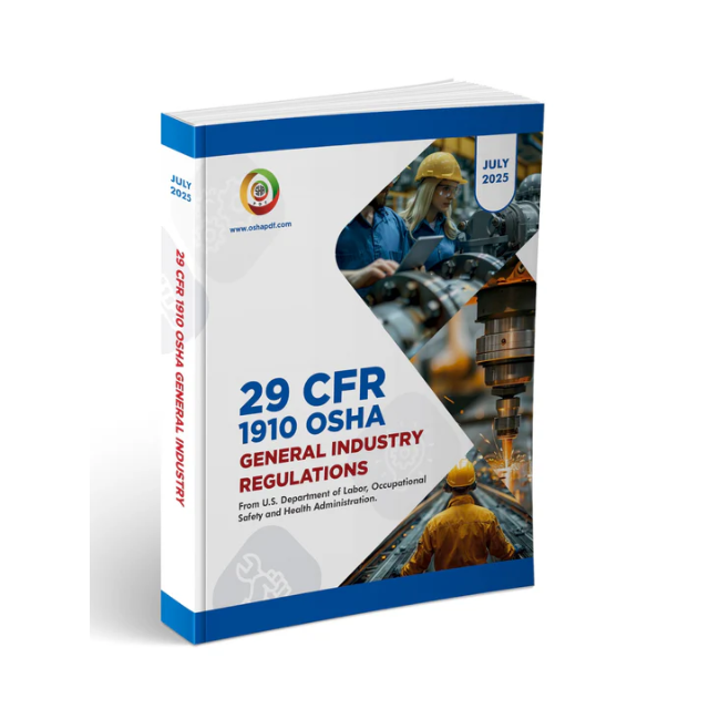 OSHA 1910 General Industry July 2025 Book