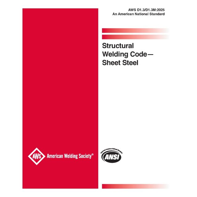 D1.3/D1.3M: Structural Welding Code - Sheet Steel