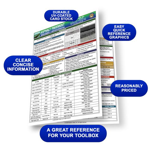 Asphalt Pavement Quick-Card