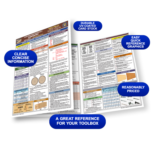 Construction Essentials Carpentry Quick-Card