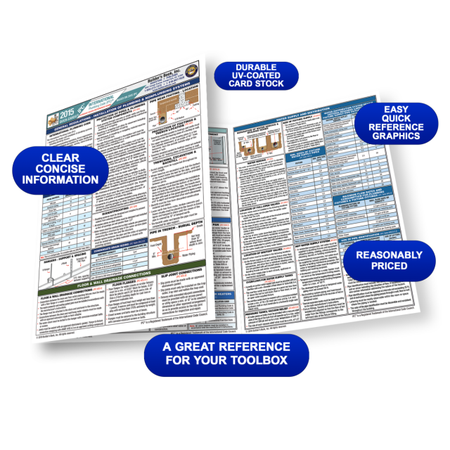 2015 International Plumbing Code Quick-Card based on 2015 IPC