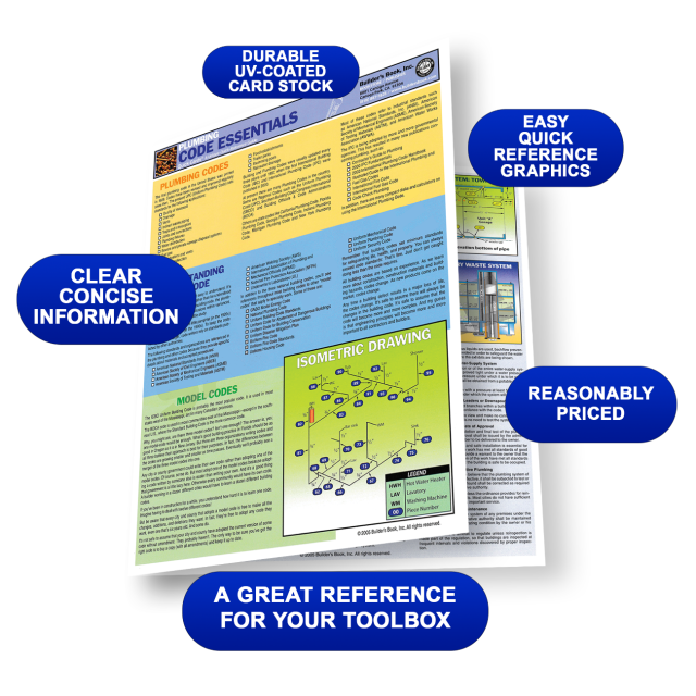 Plumbing Code Essentials Quick-Card