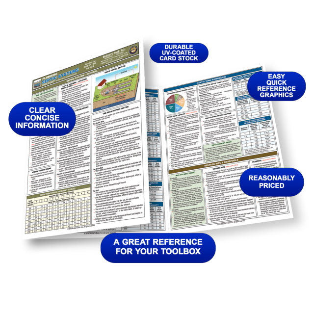 Plumbing Septic Systems Quick-Card Based on 2018 UPC, EPA, USDA