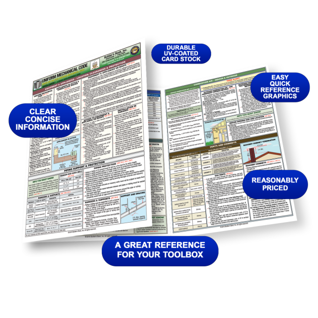 Uniform Mechanical Code Quick-Card Based on the 2015 UMC