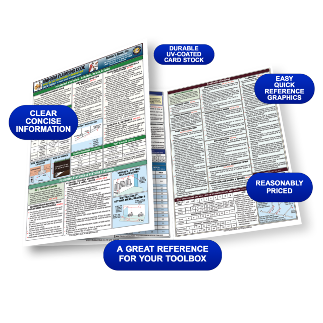Uniform Plumbing Code Quick-Card Based on the 2015 UPC