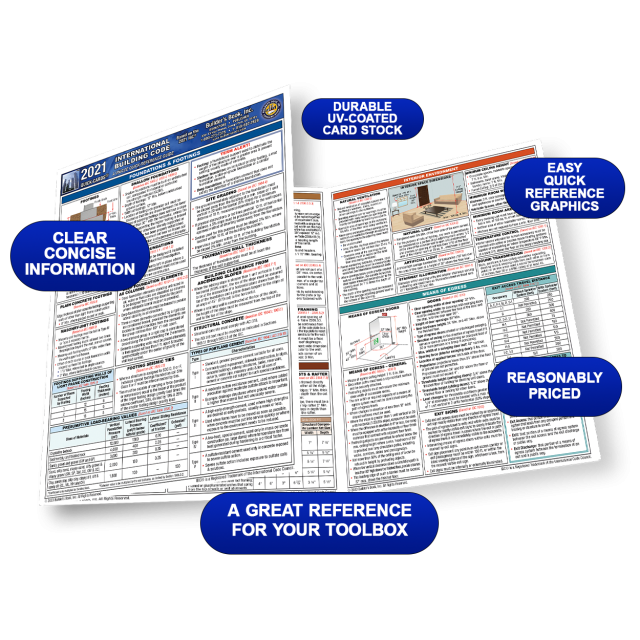2021 International Building Code (IBC) Quick-Card